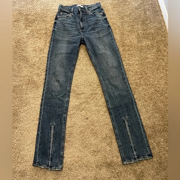 Pistola The Colleen split hem Jean 26 $170 - Picture 6 of 15